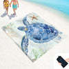 Extra Large Picnic Blankets with Blue Turtle Design