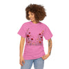 Wildflowers and Red Roses, Graphic T-Shirts for Women, Floral Shirt, Womens Short Sleeve, Ladies Graphic Tees #5033TTS