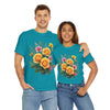 Wildflowers and Yellow Roses, Graphic T-Shirts for Women, Floral Shirt, Womens Short Sleeve, Ladies Graphic Tees #5135TTS