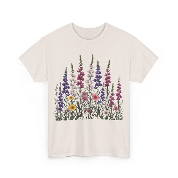 Wildflowers, Graphic T-Shirts for Women, Floral Shirt, Womens Short Sleeve, Ladies Graphic Tees #5124TTS