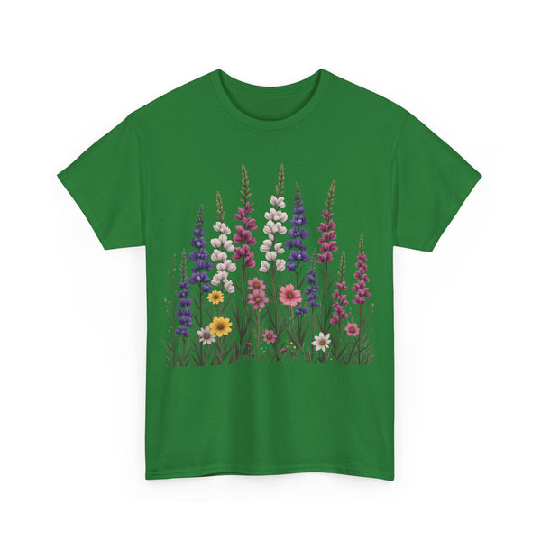 Wildflowers, Graphic T-Shirts for Women, Floral Shirt, Womens Short Sleeve, Ladies Graphic Tees #5124TTS