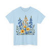 Wildflowers, Graphic T-Shirts for Women, Floral Shirt, Womens Short Sleeve, Ladies Graphic Tees #5121TTS