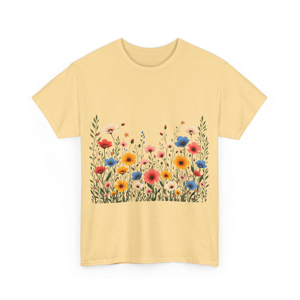 Wildflowers, Graphic T-Shirts for Women, Floral Shirt, Womens Short Sleeve, Ladies Graphic Tees #5106TTS