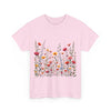 Wildflowers, Graphic T-Shirts for Women, Floral Shirt, Womens Short Sleeve, Ladies Graphic Tees #5103TTS