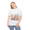 Wildflowers, Graphic T-Shirts for Women, Floral Shirt, Womens Short Sleeve, Ladies Graphic Tees #5111TTS