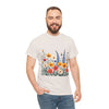 Wildflowers, Graphic T-Shirts for Women, Floral Shirt, Womens Short Sleeve, Ladies Graphic Tees #5111TTS