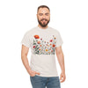 Wildflowers and Orange Roses, Graphic T-Shirts for Women, Floral Shirt, Womens Short Sleeve, Ladies Graphic Tees #5042TTS