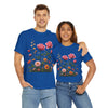Wildflowers and Pink Roses, Graphic T-Shirts for Women, Floral Shirt, Womens Short Sleeve, Ladies Graphic Tees #5013TTS