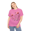 Wildflowers and Pink Roses, Graphic T-Shirts for Women, Floral Shirt, Womens Short Sleeve, Ladies Graphic Tees #5018TTS