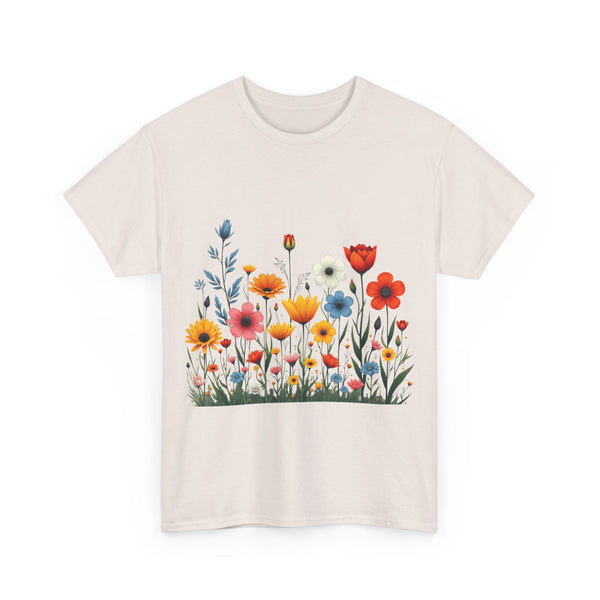 Wildflowers, Graphic T-Shirts for Women, Floral Shirt, Womens Short Sleeve, Ladies Graphic Tees #5115TTS