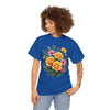Wildflowers and Yellow Roses, Graphic T-Shirts for Women, Floral Shirt, Womens Short Sleeve, Ladies Graphic Tees #5135TTS