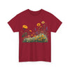 Wildflowers and Yellow Roses, Graphic T-Shirts for Women, Floral Shirt, Womens Short Sleeve, Ladies Graphic Tees #5028TTS