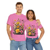 Wildflowers and Pink & Yellow Roses, Graphic T-Shirts for Women, Floral Shirt, Womens Short Sleeve, Ladies Graphic Tees #5150TTS
