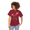 Wildflowers and Pink Roses, Graphic T-Shirts for Women, Floral Shirt, Womens Short Sleeve, Ladies Graphic Tees #5018TTS