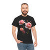 Wildflowers and Pink Roses, Graphic T-Shirts for Women, Floral Shirt, Womens Short Sleeve, Ladies Graphic Tees #5019TTS