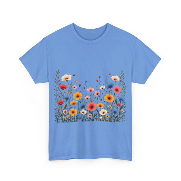 Wildflowers, Graphic T-Shirts for Women, Floral Shirt, Womens Short Sleeve, Ladies Graphic Tees #5106TTS