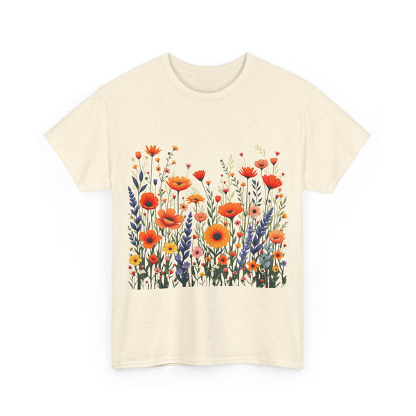 Wildflowers, Graphic T-Shirts for Women, Floral Shirt, Womens Short Sleeve, Ladies Graphic Tees #5105TTS