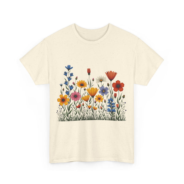 Wildflowers, Graphic T-Shirts for Women, Floral Shirt, Womens Short Sleeve, Ladies Graphic Tees #5116TTS