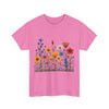 Wildflowers, Graphic T-Shirts for Women, Floral Shirt, Womens Short Sleeve, Ladies Graphic Tees #5116TTS
