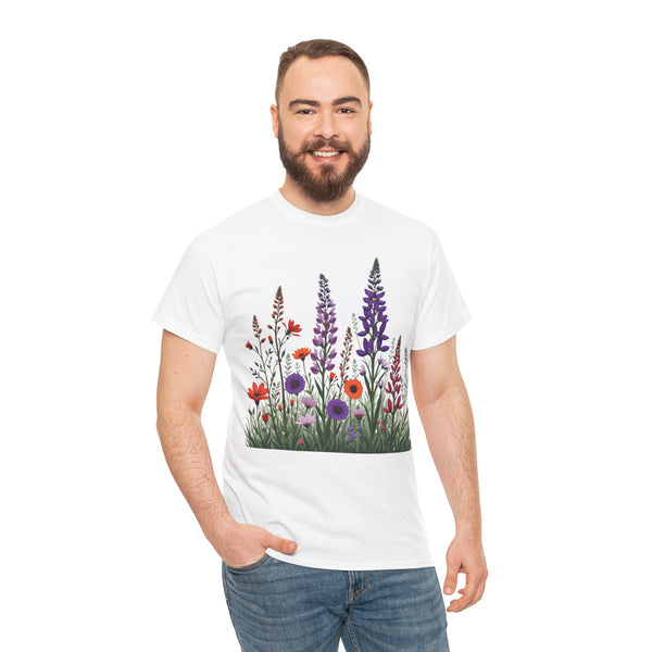 Wildflowers, Graphic T-Shirts for Women, Floral Shirt, Womens Short Sleeve, Ladies Graphic Tees #5125TTS
