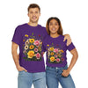 Wildflowers and Pink & Yellow Roses, Graphic T-Shirts for Women, Floral Shirt, Womens Short Sleeve, Ladies Graphic Tees #5150TTS