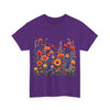 Wildflowers, Graphic T-Shirts for Women, Floral Shirt, Womens Short Sleeve, Ladies Graphic Tees #5105TTS