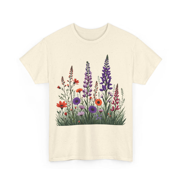 Wildflowers, Graphic T-Shirts for Women, Floral Shirt, Womens Short Sleeve, Ladies Graphic Tees #5125TTS