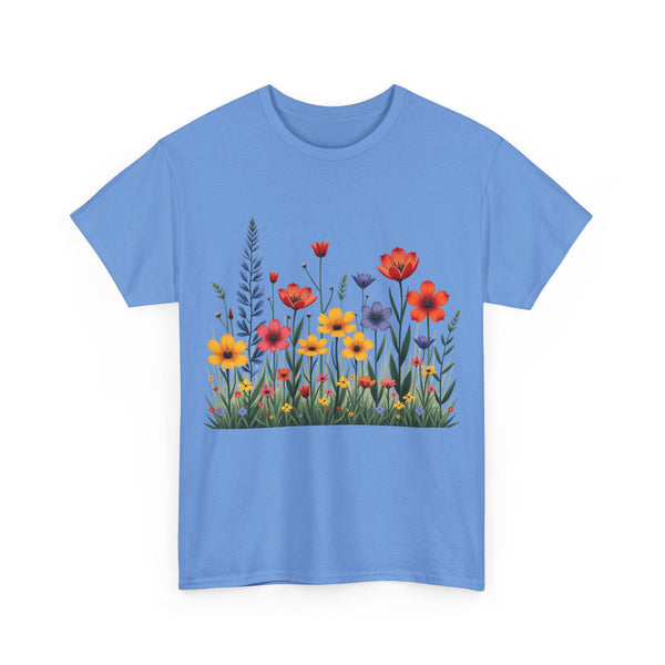 Wildflowers, Graphic T-Shirts for Women, Floral Shirt, Womens Short Sleeve, Ladies Graphic Tees #5117TTS