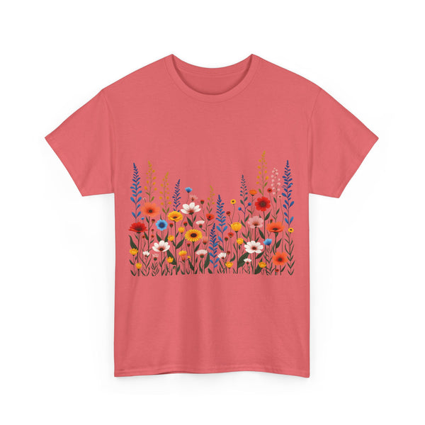 Wildflowers, Graphic T-Shirts for Women, Floral Shirt, Womens Short Sleeve, Ladies Graphic Tees #5107TTS
