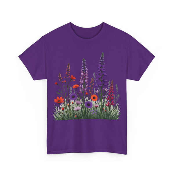 Wildflowers, Graphic T-Shirts for Women, Floral Shirt, Womens Short Sleeve, Ladies Graphic Tees #5125TTS