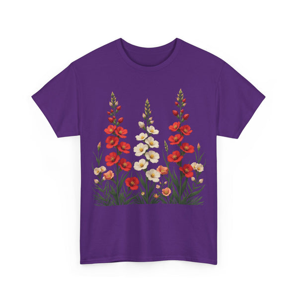 Wildflowers, Graphic T-Shirts for Women, Floral Shirt, Womens Short Sleeve, Ladies Graphic Tees #5123TTS