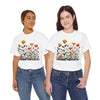 Wildflowers and Yellow Roses, Graphic T-Shirts for Women, Floral Shirt, Womens Short Sleeve, Ladies Graphic Tees #5026TTS