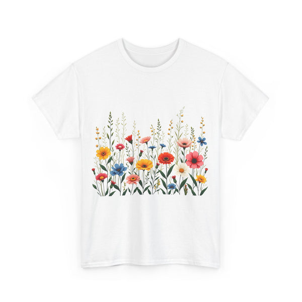 Wildflowers, Graphic T-Shirts for Women, Floral Shirt, Womens Short Sleeve, Ladies Graphic Tees #5113TTS