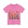 Wildflowers, Graphic T-Shirts for Women, Floral Shirt, Womens Short Sleeve, Ladies Graphic Tees #5105TTS