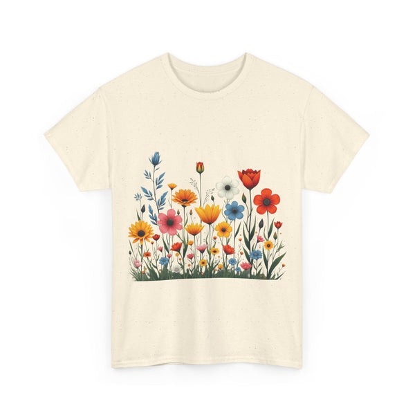 Wildflowers, Graphic T-Shirts for Women, Floral Shirt, Womens Short Sleeve, Ladies Graphic Tees #5115TTS