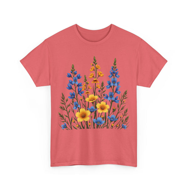 Wildflowers, Graphic T-Shirts for Women, Floral Shirt, Womens Short Sleeve, Ladies Graphic Tees #5121TTS