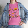 Wildflowers and Yellow Roses, Graphic T-Shirts for Women, Floral Shirt, Womens Short Sleeve, Ladies Graphic Tees #5011TTS