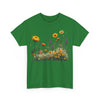 Wildflowers and Yellow Roses, Graphic T-Shirts for Women, Floral Shirt, Womens Short Sleeve, Ladies Graphic Tees #5028TTS