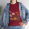 Wildflowers, Graphic T-Shirts for Women, Floral Shirt, Womens Short Sleeve, Ladies Graphic Tees #5109TTS