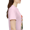 Wildflowers and Orange Roses, Graphic T-Shirts for Women, Floral Shirt, Womens Short Sleeve, Ladies Graphic Tees #5047TTS