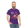 Wildflowers and Pink/Violet Roses, Graphic T-Shirts for Women, Floral Shirt, Womens Short Sleeve, Ladies Graphic Tees #5100TTS