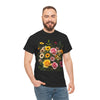 Wildflowers and Pink & Yellow Roses, Graphic T-Shirts for Women, Floral Shirt, Womens Short Sleeve, Ladies Graphic Tees #5150TTS