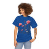 Wildflowers and Pink Roses, Graphic T-Shirts for Women, Floral Shirt, Womens Short Sleeve, Ladies Graphic Tees #5018TTS