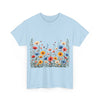Wildflowers, Graphic T-Shirts for Women, Floral Shirt, Womens Short Sleeve, Ladies Graphic Tees #5106TTS