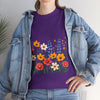 Wildflowers, Graphic T-Shirts for Women, Floral Shirt, Womens Short Sleeve, Ladies Graphic Tees #5111TTS
