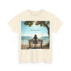 My Happy Place, Woman on Bench, Looking at Waves,  Safe Place T-Shirt, Finding My Happy Place Top, Ocean Waves,  #5003STS