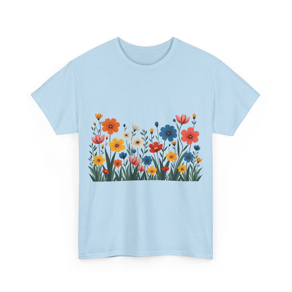 Wildflowers, Graphic T-Shirts for Women, Floral Shirt, Womens Short Sleeve, Ladies Graphic Tees #5112TTS