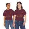 Wildflowers and Red Roses, Graphic T-Shirts for Women, Floral Shirt, Womens Short Sleeve, Ladies Graphic Tees #5033TTS