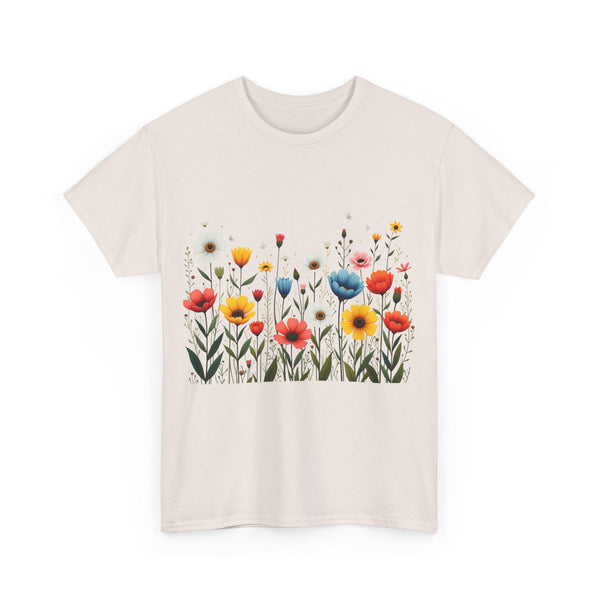 Wildflowers, Graphic T-Shirts for Women, Floral Shirt, Womens Short Sleeve, Ladies Graphic Tees #5114TTS