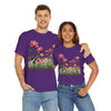 Wildflowers and Pink Roses, Graphic T-Shirts for Women, Floral Shirt, Womens Short Sleeve, Ladies Graphic Tees #5020TTS